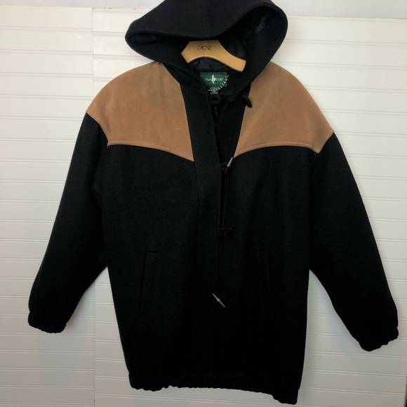 Vintage Wool and Leather Jacket - Picture 1 of 5